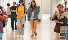 Phạm Băng Băng hầm hố với style quần rách tả tơi khi đi mua sắm ở Hồng Kông