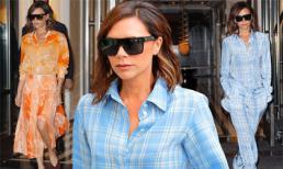 Victoria Beckham đổi tông, chuộng trang phục màu sắc tại New York