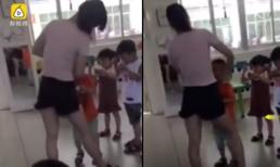Cô giáo mầm non dùng băng dính quấn chặt miệng bé trai vì không chịu ăn