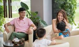 Gia đình Đan Lê tận hưởng kỳ nghỉ hạnh phúc bên nhau