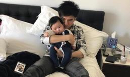 'Ông bố đảm' Đan Trường hạnh phúc bên con trai quý tử