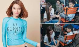 Tin sao Việt mới 20/6/2017: Hải Băng vừa chăm con vừa kiếm 200 triệu đồng mỗi tháng, Hồ Ngọc Hà tỉ mẩn lau rửa chân cho Subeo