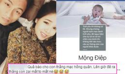 Con trai bị chê xấu, Kỳ Hân tức giận lên tiếng đáp trả