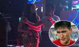 Em gái Công Vinh sexy bên khách nam trong hộp đêm