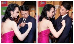 Angela Phương Trinh tình cảm lau bụi trên áo cho Rocker Nguyễn