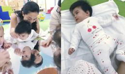 3 tháng 19 ngày tuổi, con gái út Phạm Quỳnh Anh đã đến lớp