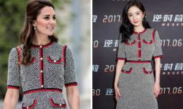 Công nương Kate diện đầm nổi bật 'đụng hàng' với mỹ nhân Hoa ngữ Dương Mịch