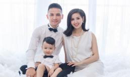 Con trai của Tâm Tít đón tuổi mới đáng yêu bên bố mẹ