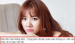 Hari Won lên tiếng khi bị 'ném đá' về phát ngôn 'phụ nữ Việt lấy chồng Hàn vì tiền'