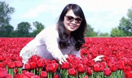 NSND Kỳ Thái Bảo thả hồn phiêu bồng trên cánh đồng hoa tulip