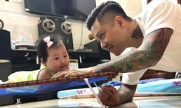 Tuấn Hưng hạnh phúc vô bờ khi chơi đùa cùng con gái