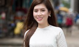 Á khôi Dương Yến Nhung tinh khôi trong tà áo dài trắng làm đại sứ từ thiện