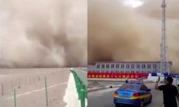 Bão cát khổng lồ tấn công miền bắc Trung Quốc như ngày tận thế 