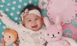 Con gái của Lam Trường cười đáng yêu khi được 5 tháng tuổi