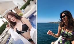 Hot girl và hot boy Việt 7/8/2017: Bà Tưng diện bikini gợi cảm, em chồng Hà Tăng ngắm biển ở Bồ Đào Nha