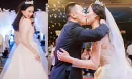 Á hậu Đại dương Vân Quỳnh diện váy 400 triệu trong tiệc cưới