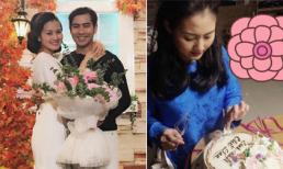 Ngọc Lan bận 'tối mắt' trong ngày sinh nhật, cắt bánh kem lúc 4 giờ sáng