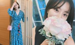 Park Soo Jin khoe vóc dáng như người mẫu trong lần đầu xuất hiện sau khi xác nhận mang bầu lần 2