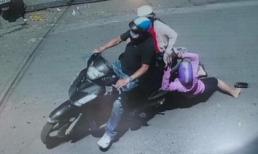 Vợ đi đánh ghen bị chồng và bồ lôi xềnh xệch giữa phố Hà Nội