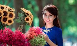 Đường phố Hà Nội bừng sáng trước nhan sắc rạng ngời của Mai Thu Huyền