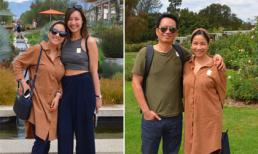 Diva Mỹ Linh hạnh phúc đi du lịch cùng chồng và con gái