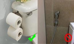 Tại sao bồn cầu ở các nước phương Tây không được trang bị vòi xịt?