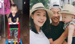 Những bước đi chập chững đầu tiên của con trai Kỳ Hân - Mạc Hồng Quân