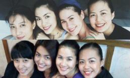 Tăng Thanh Hà khoe ảnh “10 năm trước và bây giờ” bên hội bạn thân 