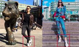 Sau hẹn hò khách sạn, Hà Hồ mang giày đôi cùng Kim Lý tại trời Tây