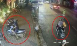 Chở theo con nhỏ, cặp đôi vẫn táo tợn ăn trộm xe máy