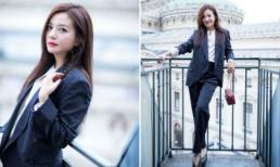 'Én nhỏ' Triệu Vy gây ấn tượng bởi style thanh lịch tại 'Tuần lễ thời trang Paris'