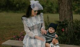 Dương Cẩm Lynh chụp ảnh cùng con trai tại Đà Lạt thơ mộng