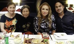 Sau tất cả, Thanh Hà đi ăn tối cùng mẹ ruột và vị hôn phu kém 12 tuổi