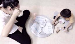 Sự thật đằng sau bức ảnh bữa cơm giấy của mẹ đơn thân 9x