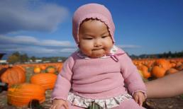 Con gái Lam Trường đáng yêu khi lần đầu tiên tham quan vườn bí ngô cùng mẹ