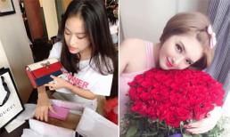 Hot girl và hot boy ngày 20/10/2017: Thúy Vi tự mua hàng hiệu làm quà cho bản thân, Lilly Luta được tặng nhiều hoa