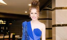 Diện trang phục cực chất, hoa hậu Bùi Thị Hà đội mưa làm giám khảo