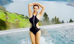 Lã Thanh Huyền khoe dáng gợi cảm và cuộc sống viên mãn tại bể bơi đẹp nhất thế giới