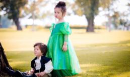 Hai 'thiên thần lai' nhà Elly Trần hóa thành công chúa, hoàng tử đáng yêu