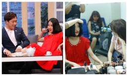 Mặc kệ sự hiện diện của Hari Won, Mai Hồ vẫn tự nhiên gác chân lên người Trấn Thành