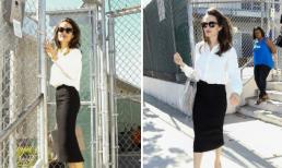 Angelina Jolie không ngại khoe dáng vóc mảnh dẻ trong trang phục công sở cực chất 