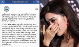 Huyền My được chuyên trang sắc đẹp Global Beauties khen ngợi hình ảnh khóc