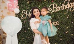 Hoa hậu Hà Kiều Anh tổ chức sinh nhật vui vẻ cho con gái
