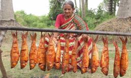 Cụ bà 106 tuổi nướng cả rổ cá gây 'bão mạng' với 32 triệu lượt xem