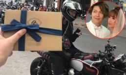 Ngày cưới cận kề, Kelvin Khánh vẫn lái mô tô chở Khởi My đi gửi thiệp cưới