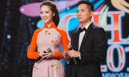 Á hậu Thụy Vân thay 4 bộ trang phục trong buổi ghi hình