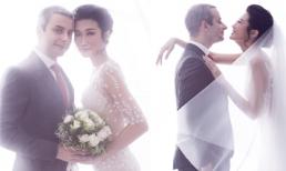 Kha Mỹ Vân rạng ngời hạnh phúc trong loạt ảnh cưới với chồng ngoại quốc