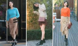Phong cách thời trang sành điệu của bà xã Bae Yong Joon trong thời kỳ bầu bí