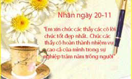 Tổng hợp mẫu lời chúc 20/11 hay và ý nghĩa gửi tới thầy cô ngày nhà giáo Việt Nam