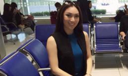 Hoa hậu Trái đất 2017 xuất hiện chớp nhoáng tại sân bay Tân Sơn Nhất, Việt Nam